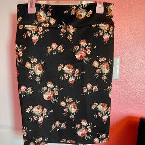 Floral pencil skirt Sz. XL